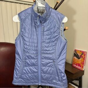 REI Women’s Insulated Vest Small Purple Lightweight Recycled Puffer